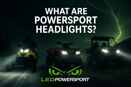 Powersport LED headlights for snowmobiles, ATVs, and UTVs by LEDPowersport™