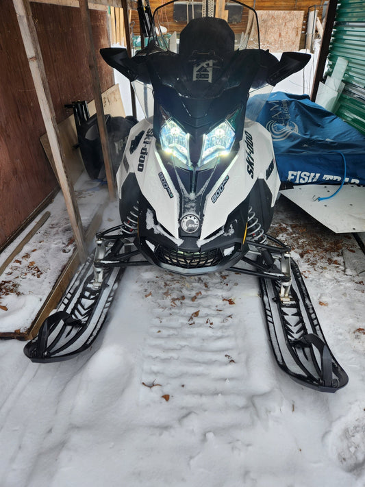 Review/Install Guide of 120W LED Headlights in Skidoo Rev/XS Snowmobile