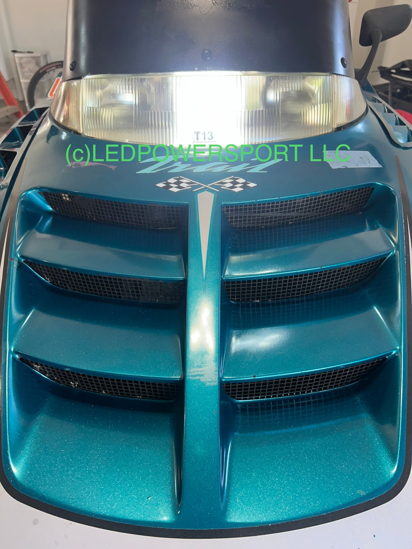 1995 95 96 97 98 99 Polaris INDY 500 LED Headlight Kit Plug & Play COMPLETE KIT Hi & Lo beam