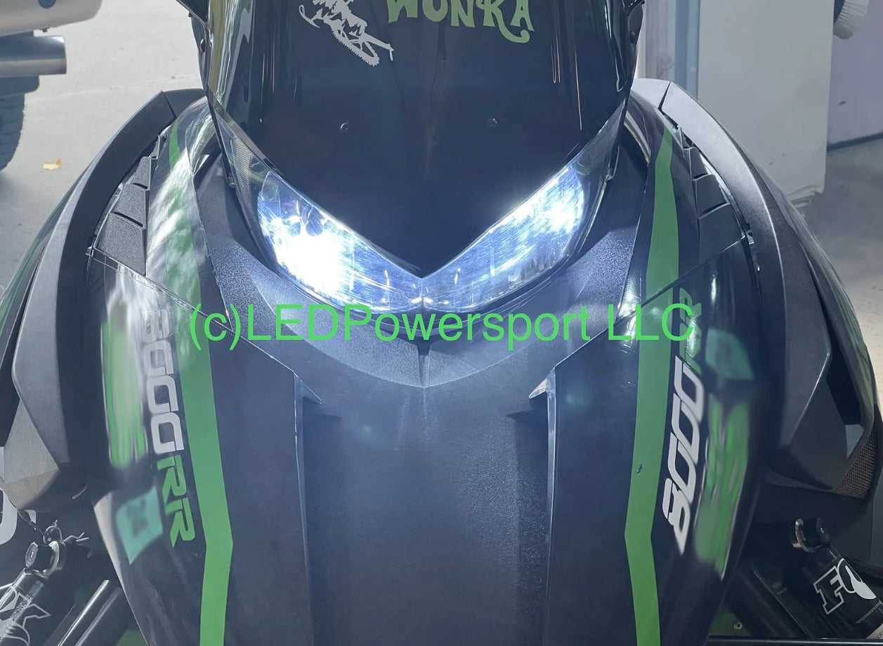 2018 Arctic Cat M8000 M8 LED Headlight Conversion Kit Plug And Play