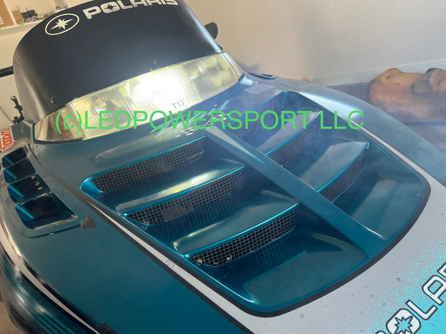 1995 95 96 97 98 99 Polaris INDY 500 LED Headlight Kit Plug & Play COMPLETE KIT Hi & Lo beam