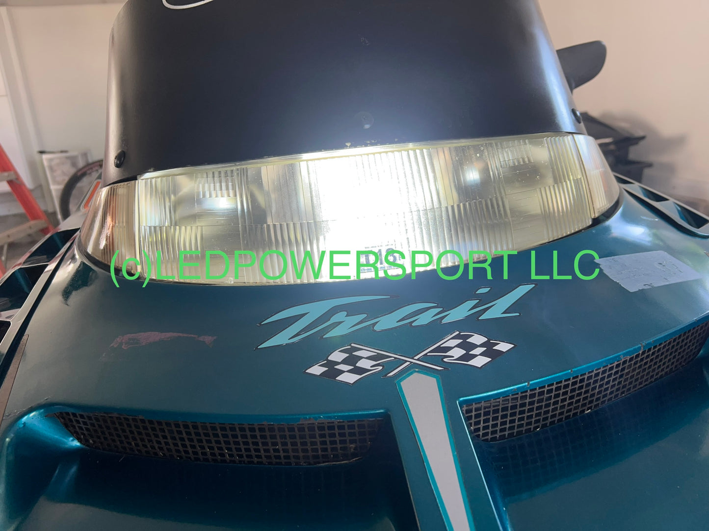 1995 95 96 97 98 99 Polaris INDY 500 LED Headlight Kit Plug & Play COMPLETE KIT Hi & Lo beam