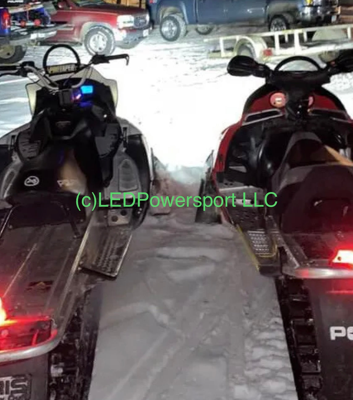 2022 Polaris 550 Voyageur Snowmobile LED Headlight Conversion Upgrade Kit