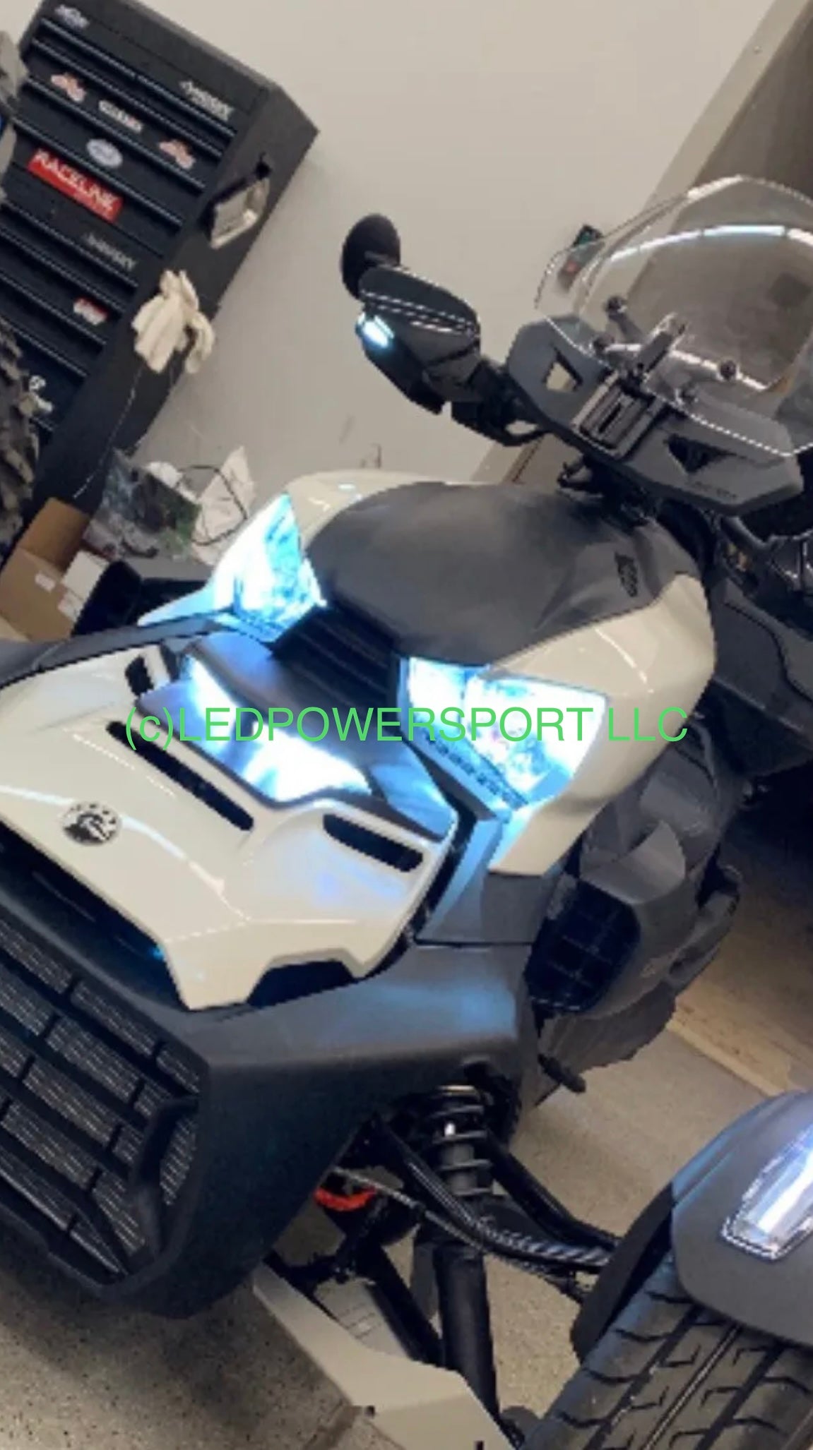 2015-2023 4 Bulb 8000K BLUE LED Headlight & Fog Light Kit For Polaris Slingshot USA MODELS