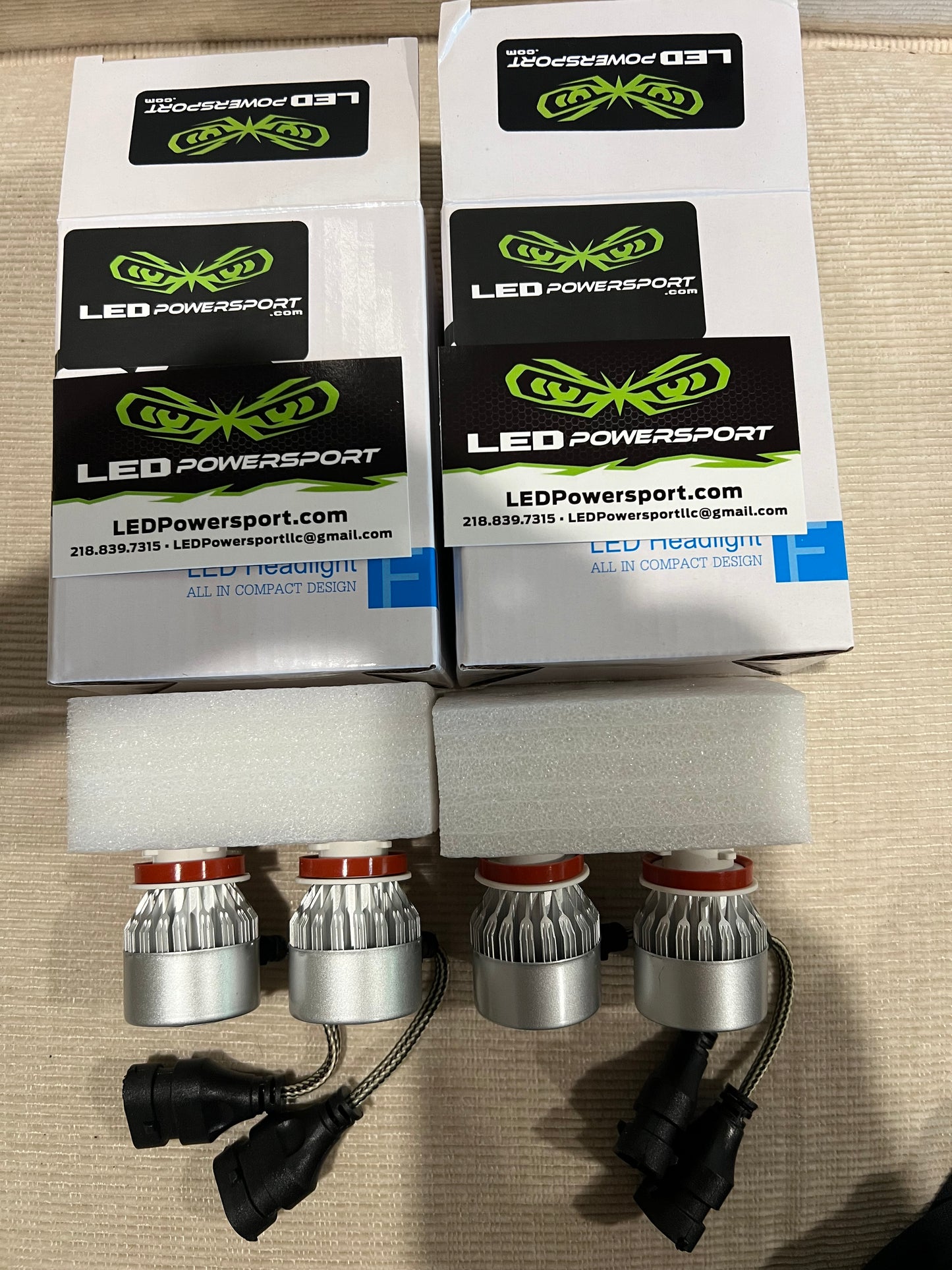 2025 Can Am Defender & Lonestar LED Headlight Upgrade Kit Plug & Play LED 6000K