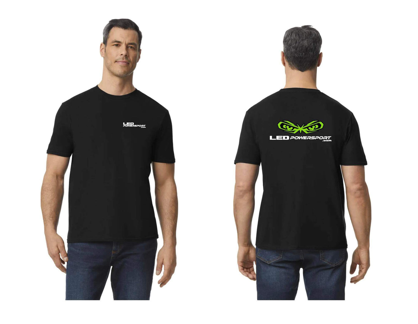 Black LEDPowersport Logo T-Shirt – Short Sleeve Rider Fit