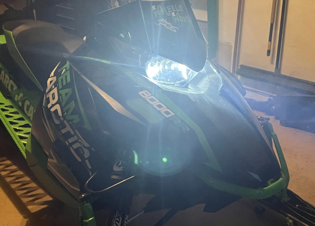 2016 Arctic Cat ZR 8000R Snowmobile LED Headlight Upgrade Kit - High & Low
