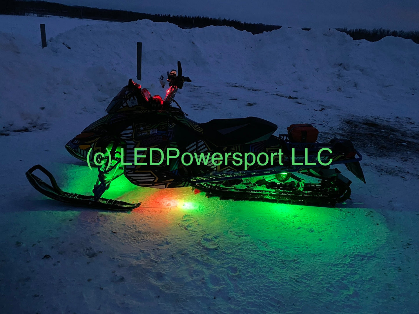 GREEN Snowmobile LED Under glow Strip lighting underglow spool 5050 SMD waterproof