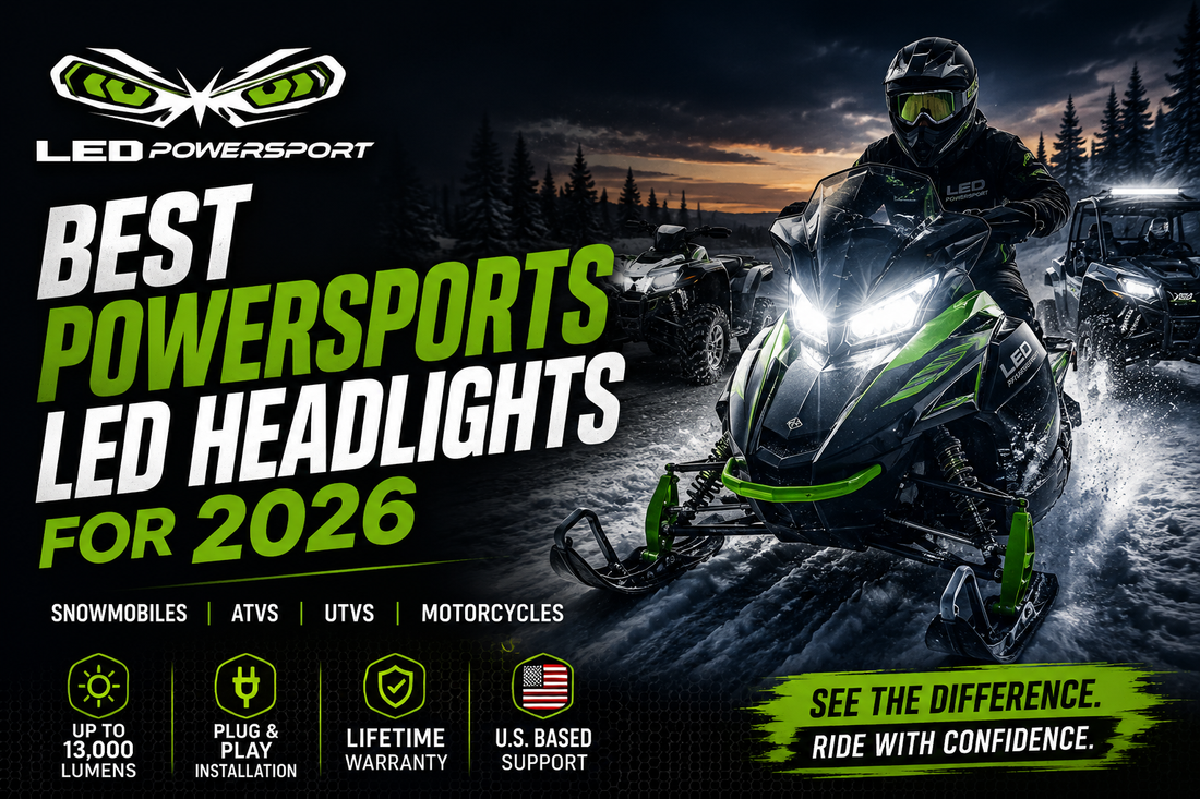 LEDPowersport® powersports LED headlights for snowmobiles, ATVs and UTVs