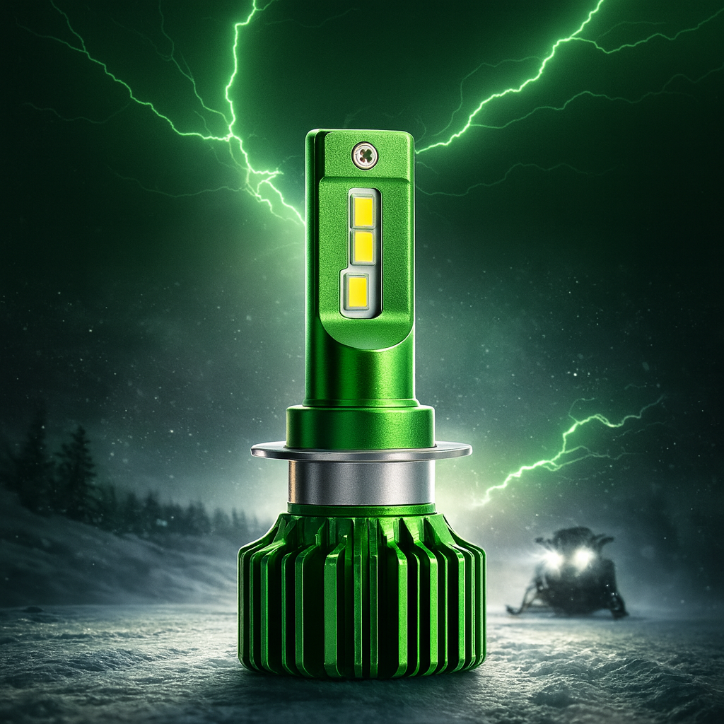 LEDPowersport Snowmobile LED Headlight Bulb Conversion