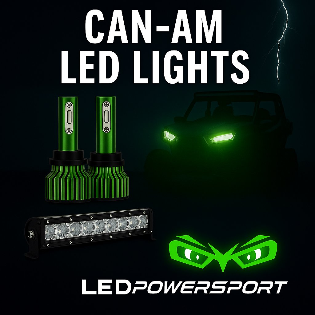 Can-Am LED headlight kits by LEDPowersport – high-performance LED upgrades for UTV and ATV lighting