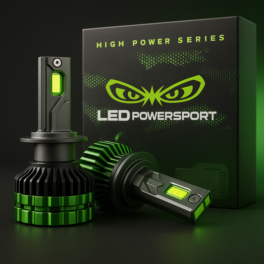 NEW 2025 HIGH POWER SERIES 300 WATT LED Headlight Conversion Kit (LEDPowersport Brand)