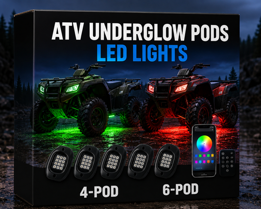 LEDPowersport® ArcticGlow 2026 ATV RGB Underglow Kit | Waterproof App-Controlled ATV Accent Lighting