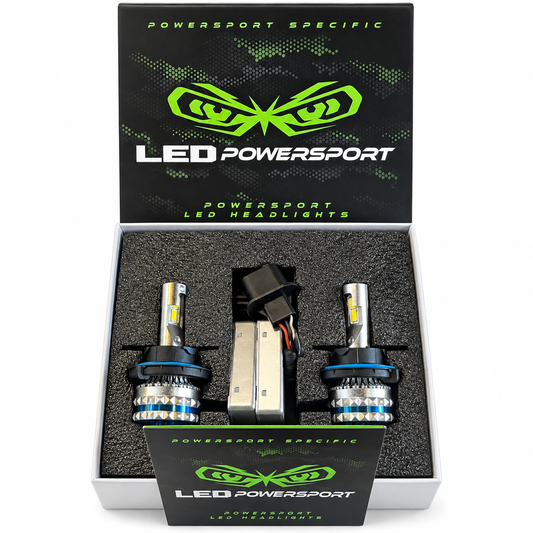 LEDPowersport® 10,000 Lumen 100 Watt Series LED Headlight Bulbs