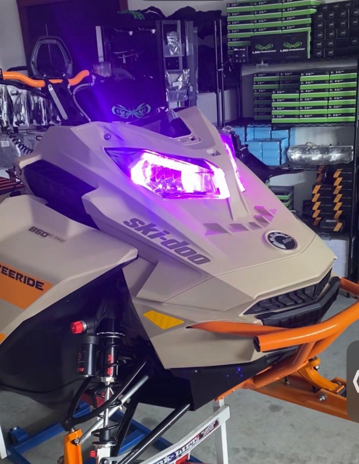 RGB LED Headlight Bulbs for Snowmobiles & UTVs – 10,000 Lumens App-Controlled Color Changing (H11 / H13 / H4) | LEDPowersport™