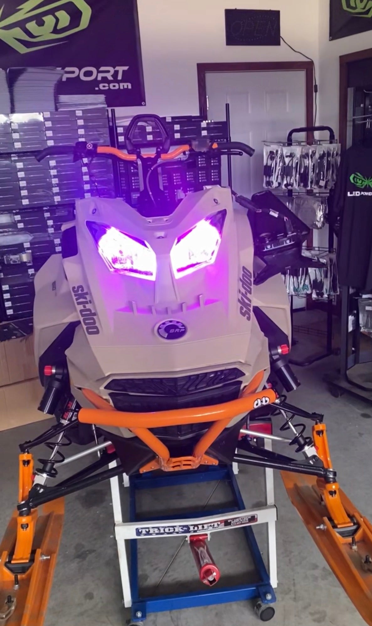 RGB LED Headlight Bulbs for Snowmobiles & UTVs – 10,000 Lumens App-Controlled Color Changing (H11 / H13 / H4) | LEDPowersport™