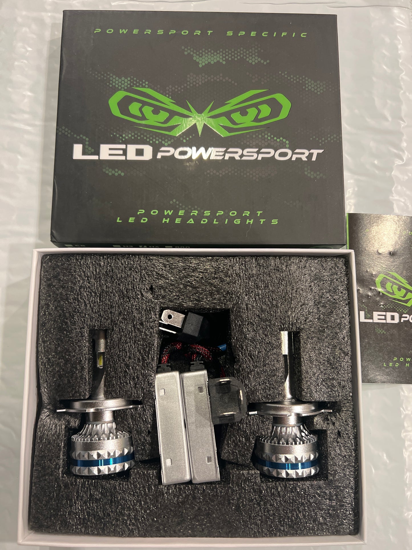 LEDPowersport® 10,000 Lumen 100 Watt Series LED Headlight Bulbs